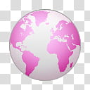 Girlz Love Icons , browser-light, pink earth planet transparent background PNG clipart