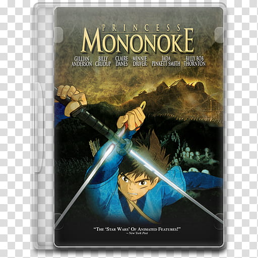 Movie Icon , Princess Mononoke, Princess Mononoke DVD case transparent background PNG clipart