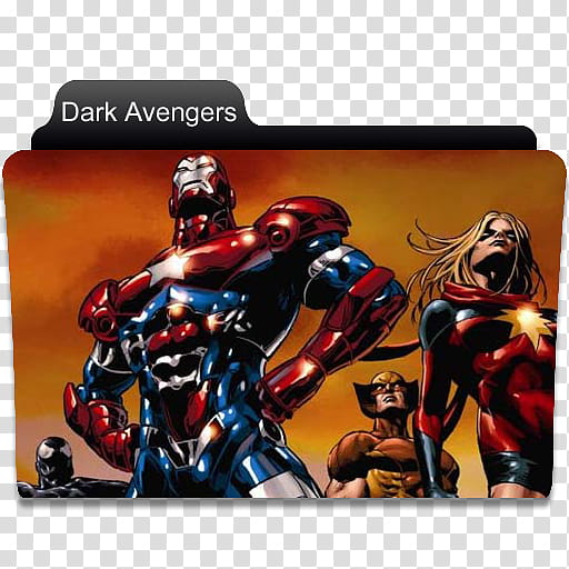 Marvel Comics Folder , Dark Avengers file icon transparent background PNG clipart