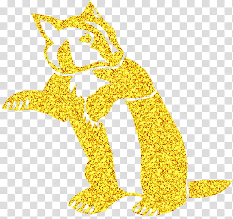 DSK Team Spirit, yellow and red cat transparent background PNG clipart