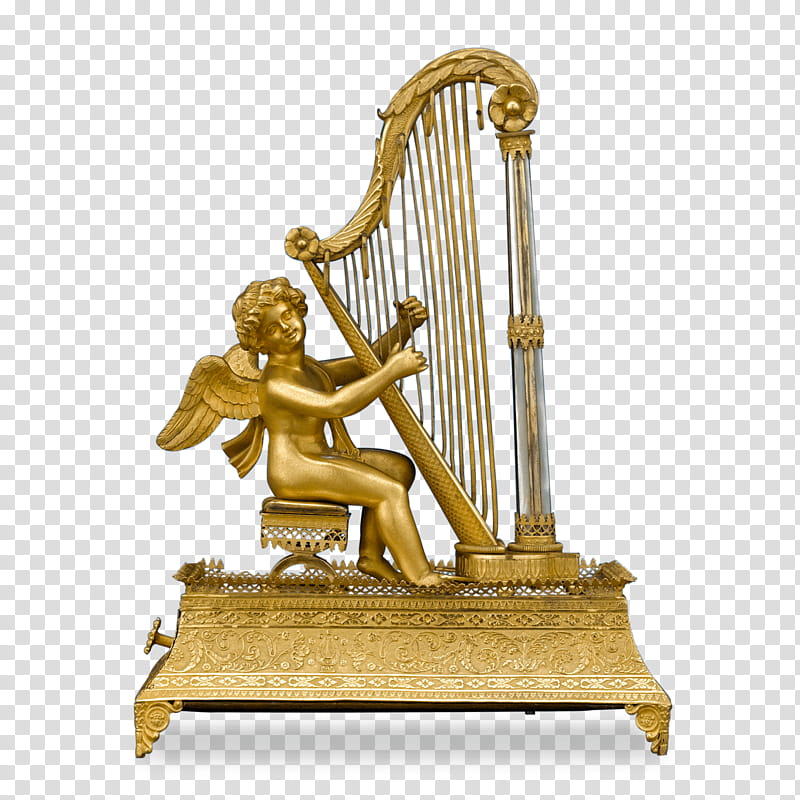 Metal, Celtic Harp, Lyre, Brass, Bronze, Statue, String Instrument, Bronze Sculpture transparent background PNG clipart