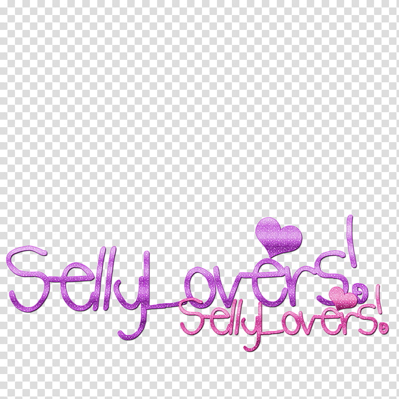 Textos, Selly Lovers text illustration transparent background PNG clipart
