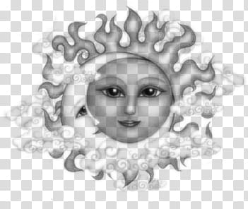 moon and sun illustration transparent background PNG clipart