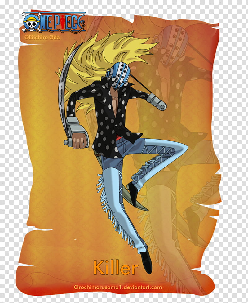 Killer, One Piece poster transparent background PNG clipart