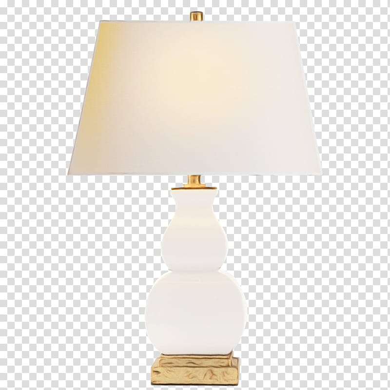 lamp light fixture lighting lampshade lighting accessory, Watercolor, Paint, Wet Ink, Table, Sconce, Beige, Furniture transparent background PNG clipart