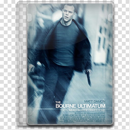 Movie Icon , The Bourne Ultimatum, The Bourne Ultimation DVD case transparent background PNG clipart