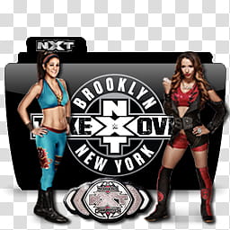 NXT TakeOver v Colorflow Folders, NXT, Takeover , Sasha Banks vs Bayley transparent background PNG clipart