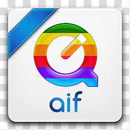 Quicktime Filetypes, aif icon transparent background PNG clipart