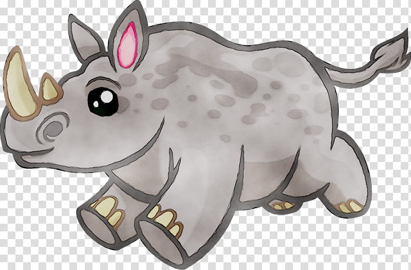 Indian Elephant, Rhinoceros, Hippopotamus, Rhino Rhino, Drawing, Animal, Rhino Vs Hippo, Cartoon transparent background PNG clipart