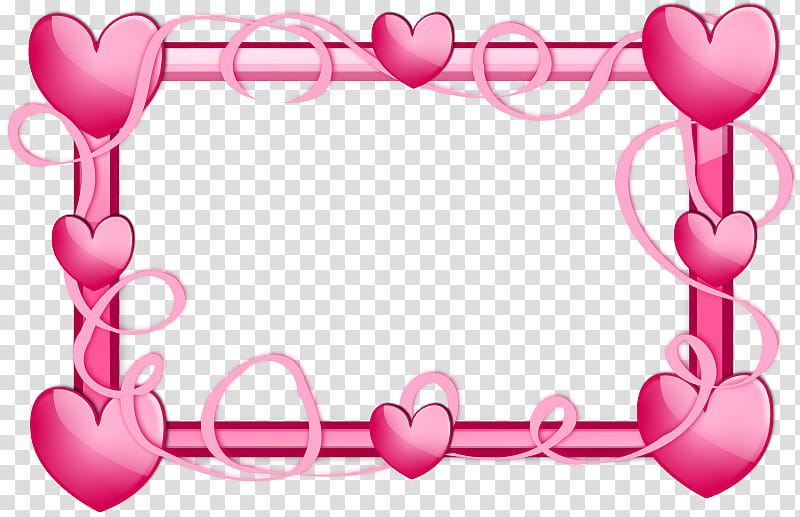 frame, Pink, Heart, Text, Magenta, Material Property, Love, Frame transparent background PNG clipart