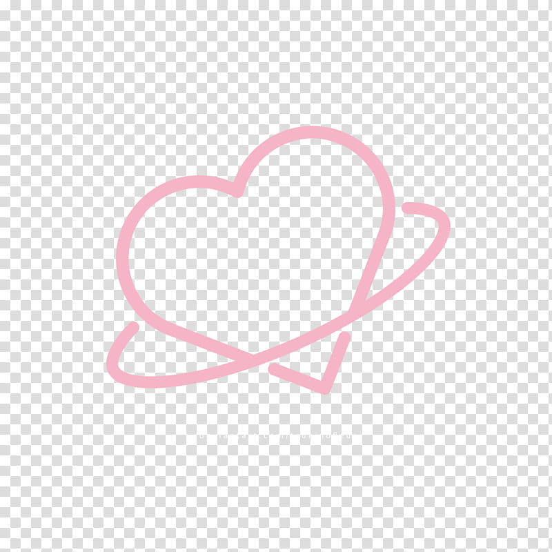 WJSN Logo, pink heart transparent background PNG clipart