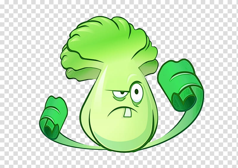 Green Leaf, Plants Vs Zombies 2 Its About Time, Plants Vs Zombies Garden Warfare, Video Games, Plants Vs Zombies Heroes, Chinese Cabbage, Bok Choi, Electronic Arts transparent background PNG clipart