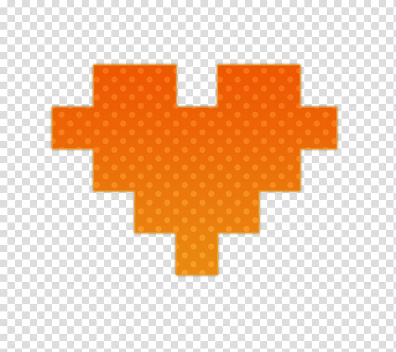 Corazon naranja transparent background PNG clipart