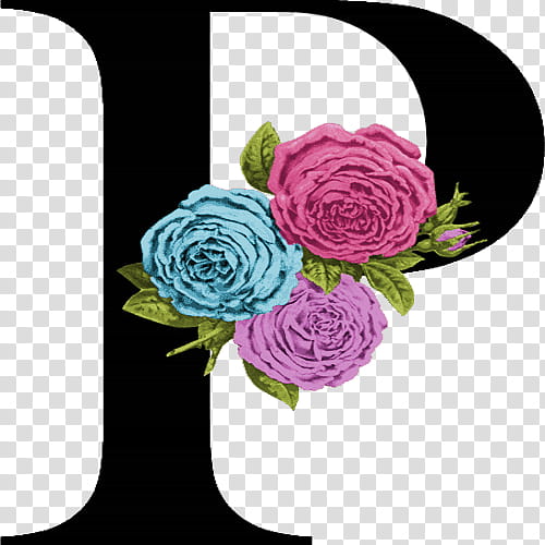 Pink Flowers, Letter, Alphabet, Initial, Logo, Monogram, Floral Design, Lettering transparent background PNG clipart
