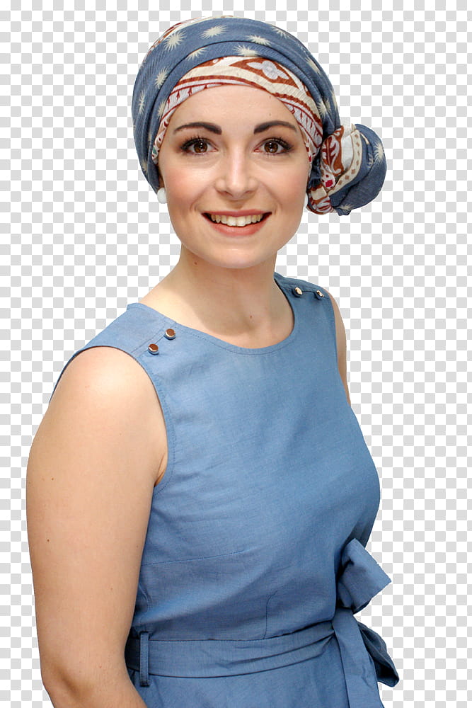Summer Blue, Hair Loss, Scarf, Cap, Chemotherapy, Head, Turban, Neck transparent background PNG clipart