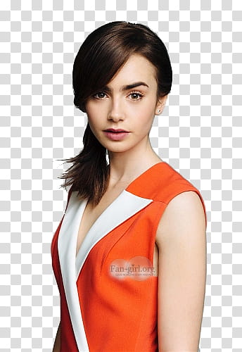 Lily Collins transparent background PNG clipart