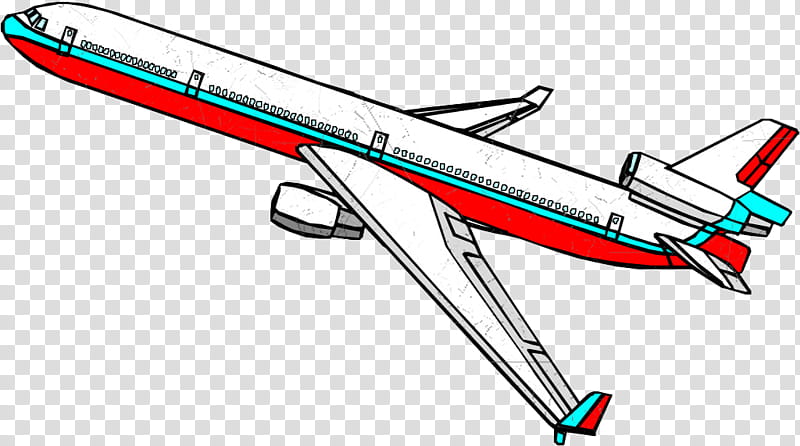Plane, white and red airplane illustration transparent background PNG clipart