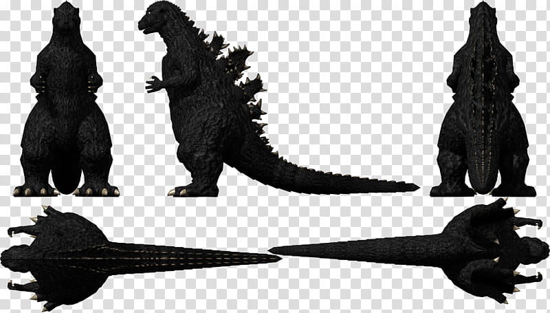 Godzilla  D Model DL in description transparent background PNG clipart