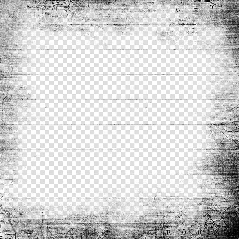 black frame template transparent background PNG clipart