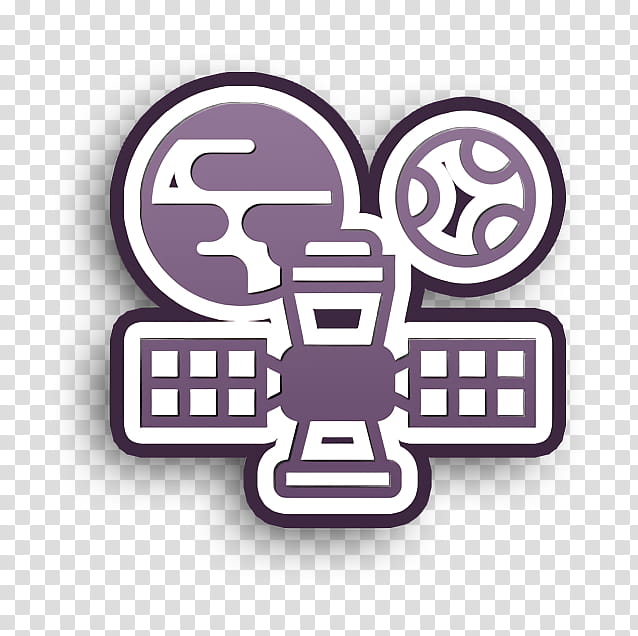 Astronautics Technology icon Orbit icon Satellite icon, Text, Logo, Symbol, Label, Emblem, Sticker transparent background PNG clipart