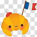brown crab with flag of France illustration transparent background PNG clipart