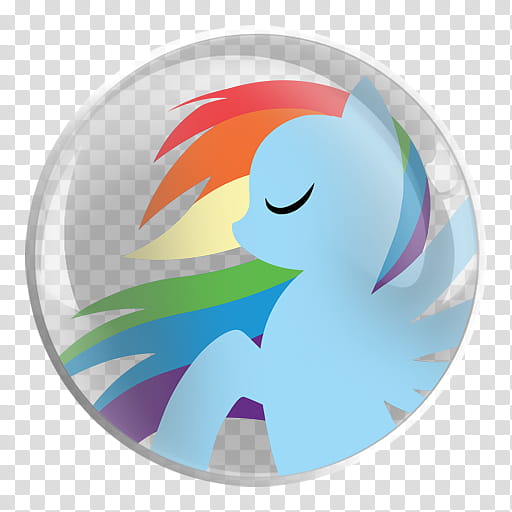 My Little Pony TS RD Rarity Glass Icons , Rainbow Dash, My Little Pony transparent background PNG clipart