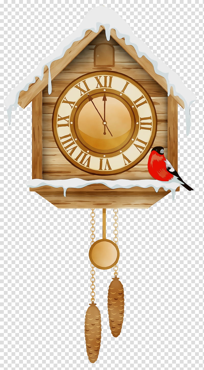 clock cuckoo clock wall clock analog watch furniture, Watercolor, Paint, Wet Ink, Home Accessories, Interior Design, Quartz Clock, Pendulum transparent background PNG clipart
