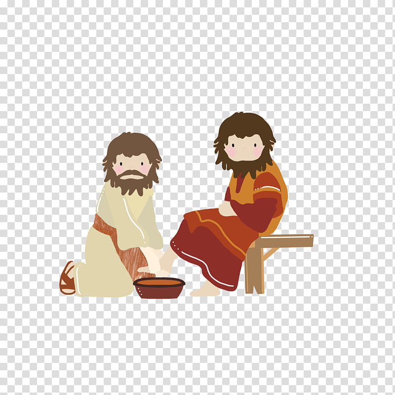 jesus lds washing feet transparent background PNG clipart