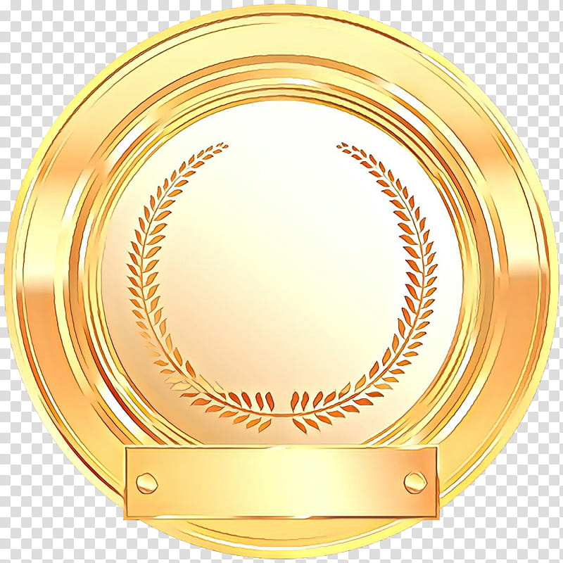 Trophy, Yellow, Brass, Metal, Circle transparent background PNG clipart