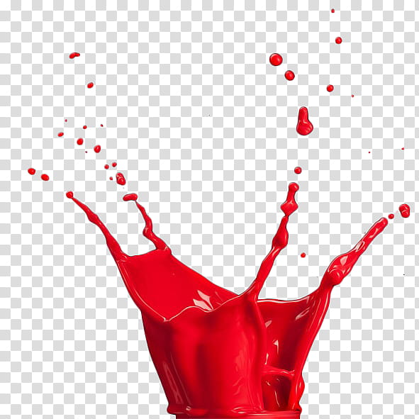 , splashed red paint transparent background PNG clipart