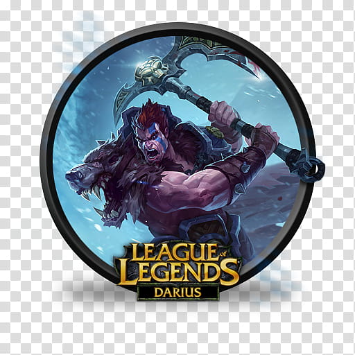 LoL icons, League of Legends Darius holding axe transparent background PNG clipart