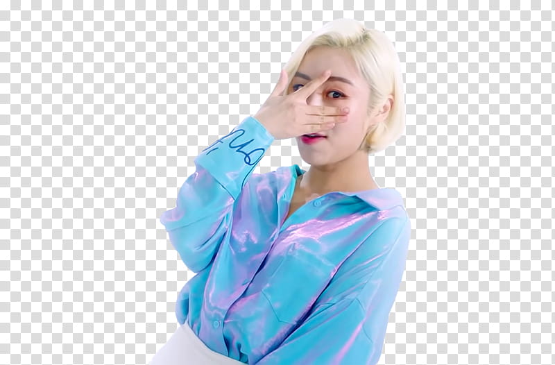 MAMAMOO EVERYDAY MV, woman in teal and pink jacket transparent background PNG clipart