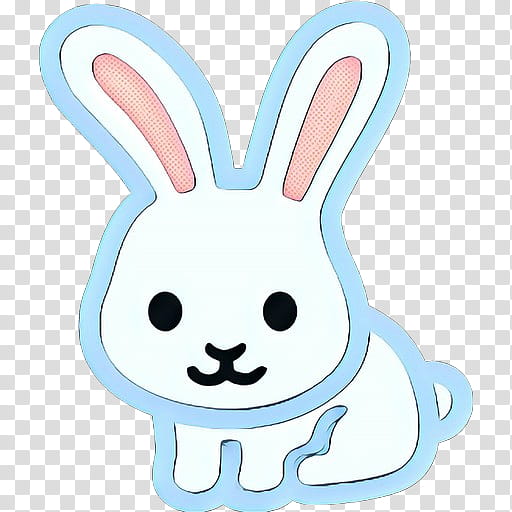 Easter bunny, Pop Art, Retro, Vintage, Cartoon, Rabbit, Rabbits And Hares, Sticker transparent background PNG clipart