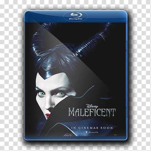 Maleficent  Folder Icons, bluraycover transparent background PNG clipart