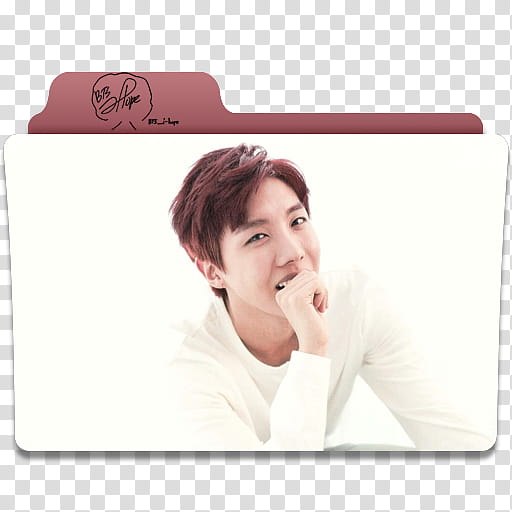 BTS  Season Greeting Folder Icons, J-Hope  transparent background PNG clipart