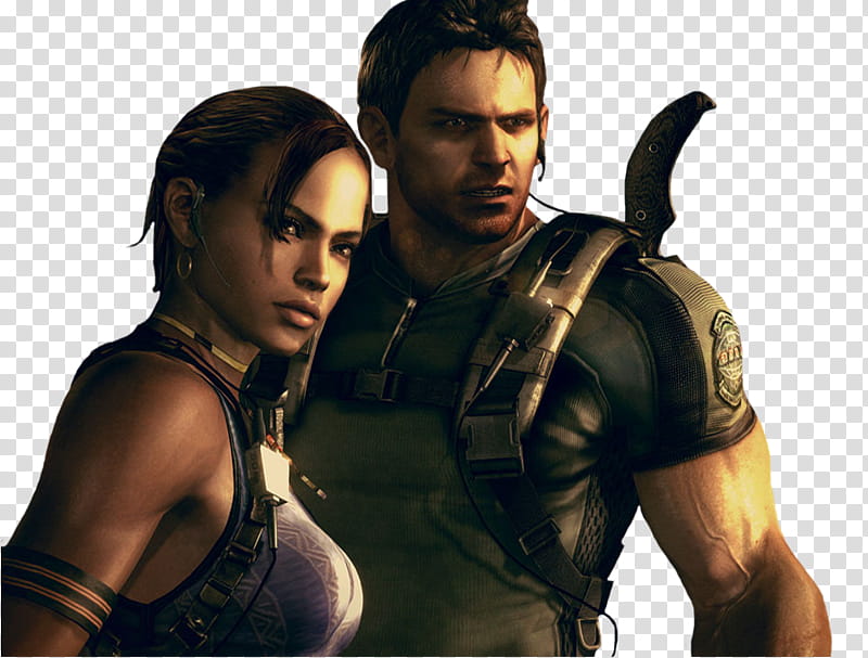 Chris Redfield and Sheva Alomar RE  transparent background PNG clipart