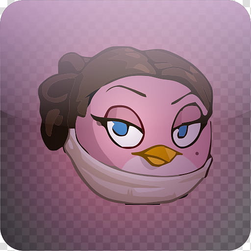 Angry Birds Style Icons, Padme Amidala transparent background PNG clipart