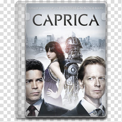 TV Show Icon , Caprica , Caprica DVD case transparent background PNG clipart