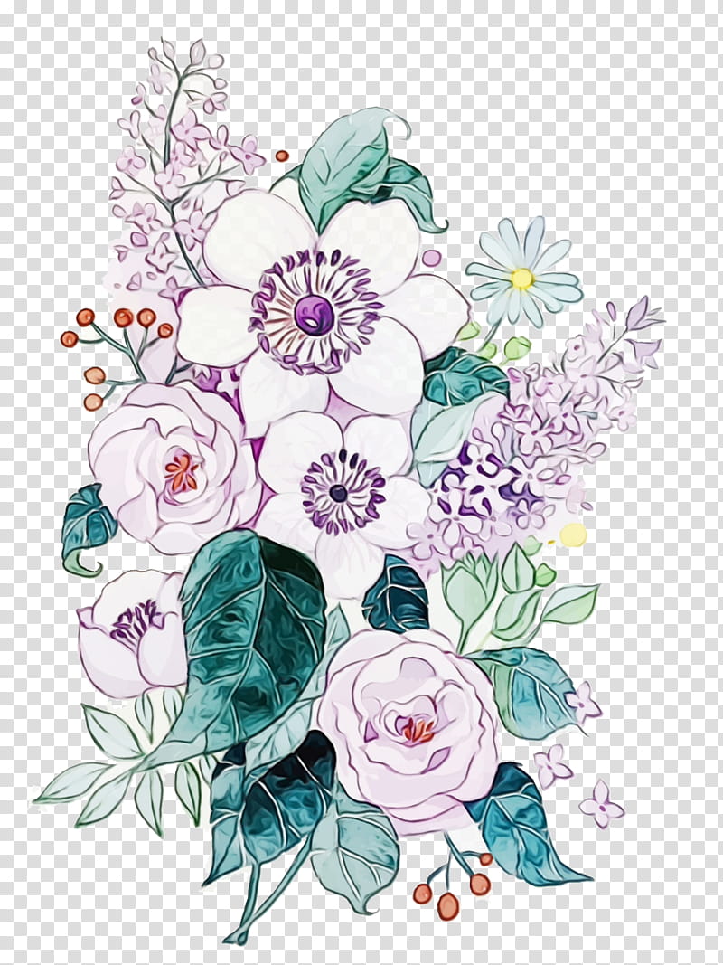 Floral Flower, Floral Design, Cut Flowers, Flower Bouquet, Rose, Petal, Violet, Visual Arts transparent background PNG clipart