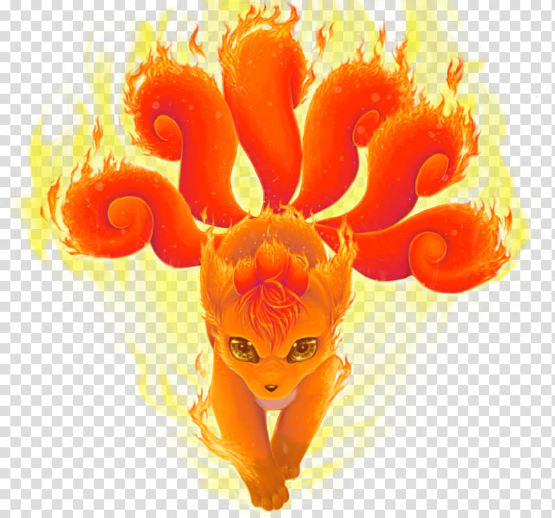 Flash Fire, orange  tails fox illustration transparent background PNG clipart