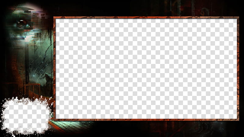 Twitch Stream Overlay Horror game SOMA, illustration of white and brown board transparent background PNG clipart