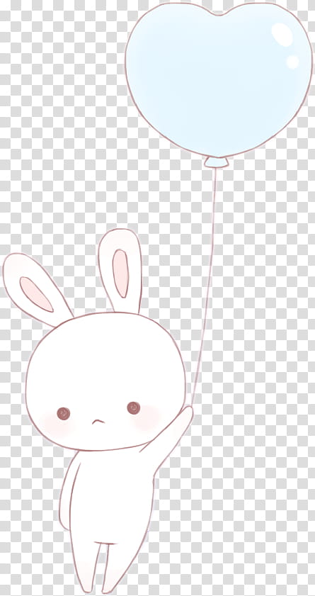 Pink Balloon, Character, Cartoon, Ear, Head, Nose, Rabbit, Rabbits And Hares transparent background PNG clipart