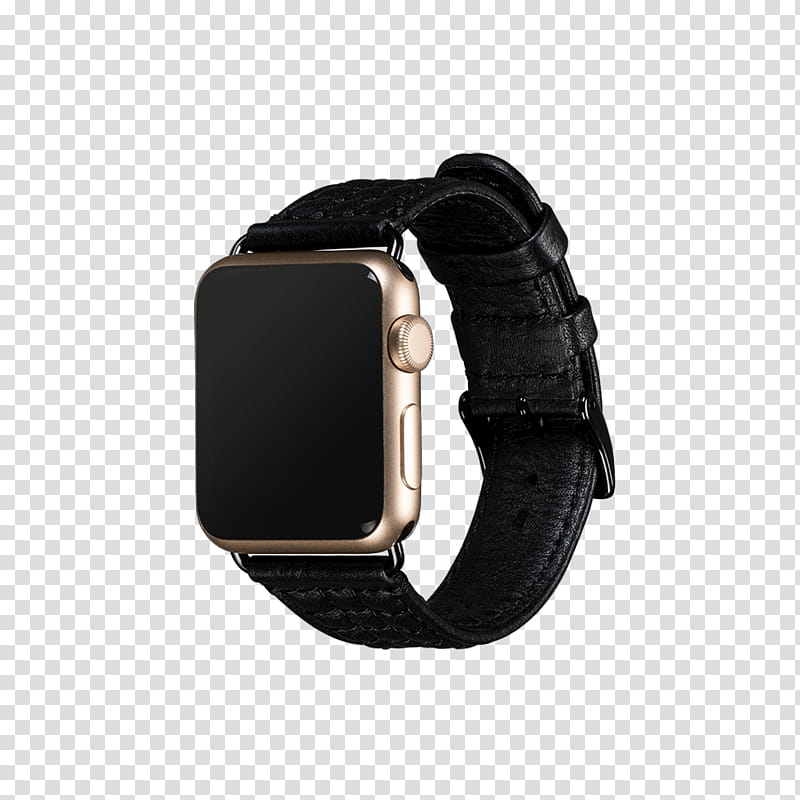 Apple, Watch Bands, Strap, Apple Watch Series 3, Black Leather Strap, Bracelet, Watch Accessory, Analog Watch transparent background PNG clipart