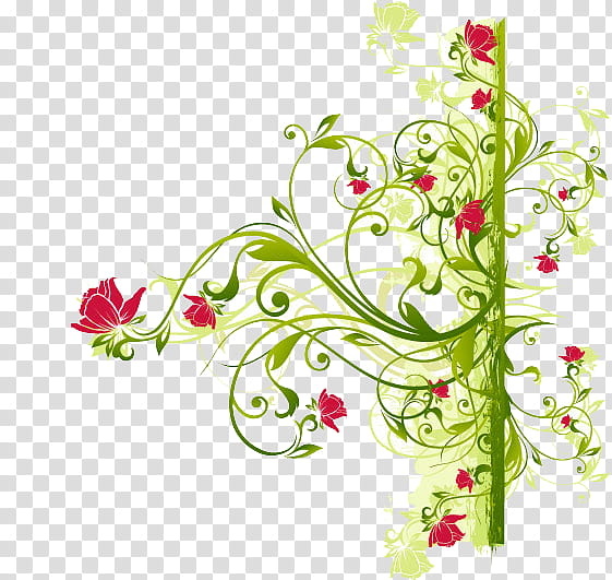 red and green ornate frame art transparent background PNG clipart