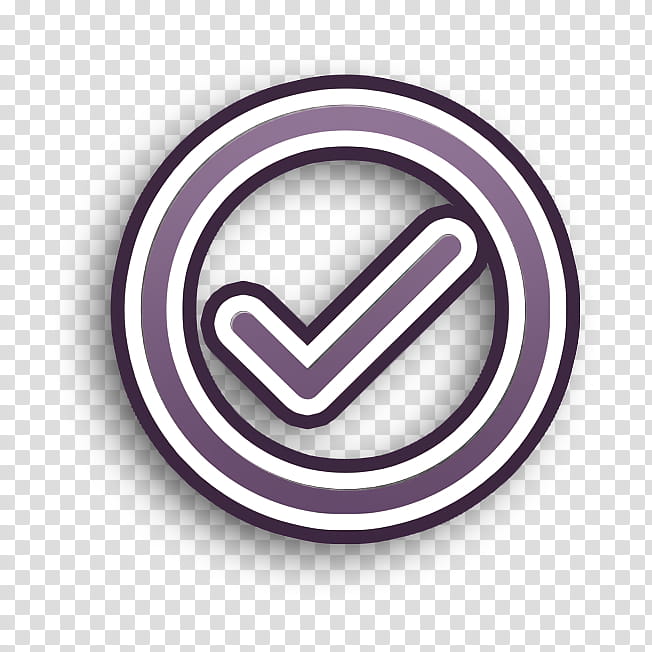 check icon check circle icon checkcircle icon, Checkmark Icon, Done Icon, Ok Icon, Violet, Line, Symbol, Logo transparent background PNG clipart