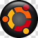 Black OS icon, Ubuntu, Ubuntu logo transparent background PNG clipart