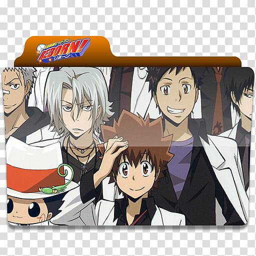 Katekyo Hitman Reborn Anime Folder Icon, Reborn file folder art transparent  background PNG clipart