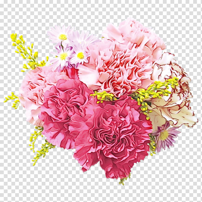 Pink Flowers, Garden Roses, Carnation, Floral Design, Flower Bouquet, Cut Flowers, Artificial Flower, Painting transparent background PNG clipart