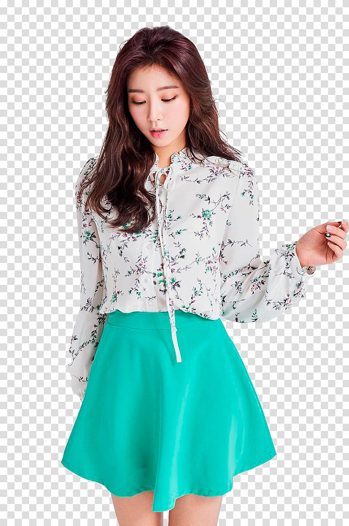 KIM JEON YEON, woman looking down transparent background PNG clipart