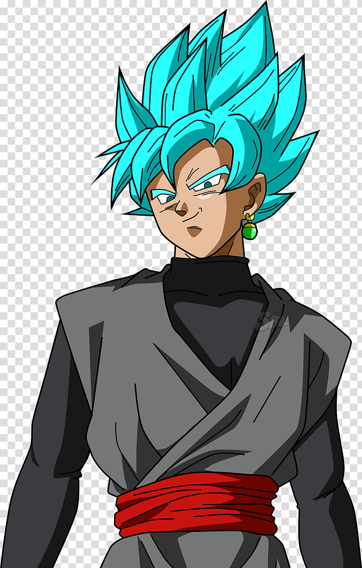 Black Goku SSJB Colores de la Serie Original transparent background PNG clipart